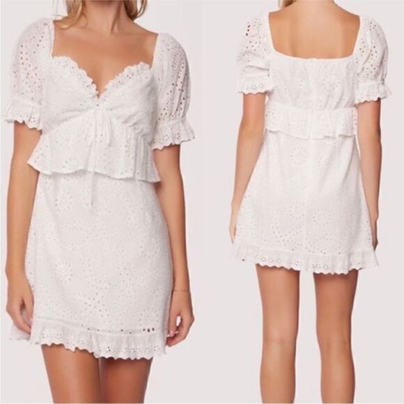 Lost + Wander Dresses & Skirts - Lost + Wander Petals of The Sky Dress White Size Small